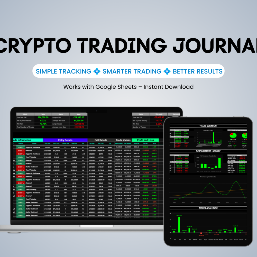 Crypto Trading Journal for Google Sheets